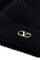Black cashmere beanie hat Black VALENTINO GARAVANI (9Y2HB02GATZ)
