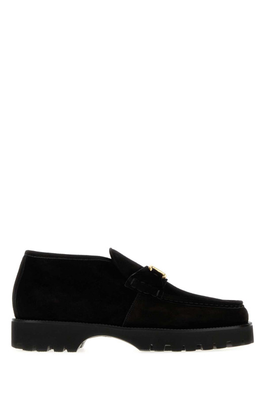 Black suede VLogo Signature loafers Black VALENTINO GARAVANI (9Y2S0M67CQZ)