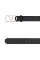 Black leather VLogo Signature belt Black VALENTINO GARAVANI (9Y2T0SM3UHN)