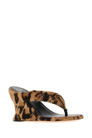 Printed calf hair Gaeta thing mules Gray BALENCIAGA (A0004ZWCED0)