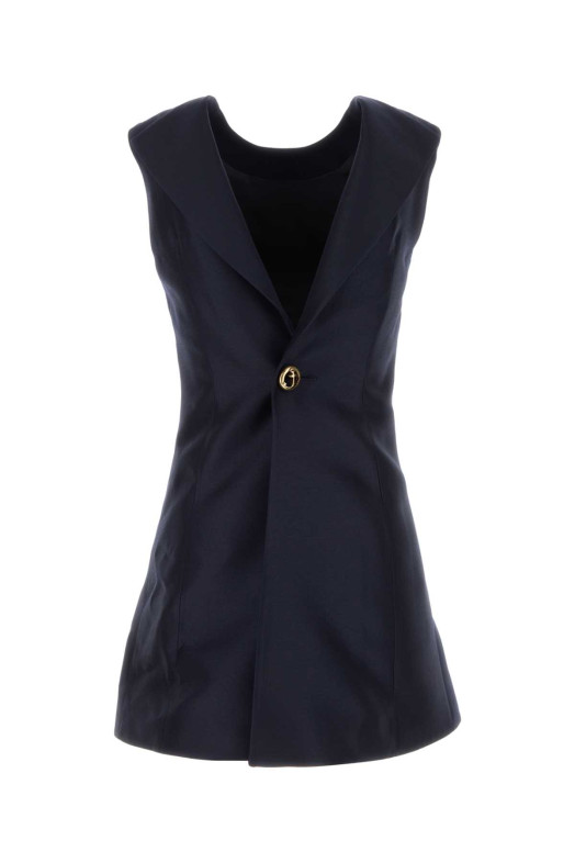Midnight blue wool blend mini dress BALENCIAGA (A00293TUT22)