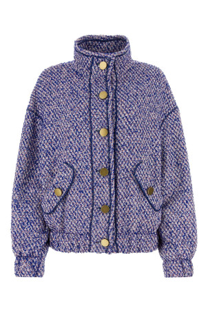 Multicolor cotton blend oversize jacket PHILOSOPHY DI LORENZO SERAFINI (A06030734)