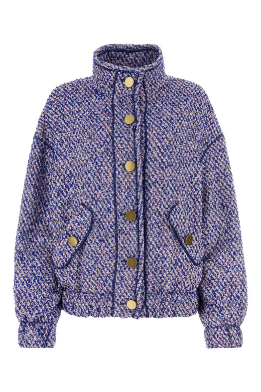 Multicolor cotton blend oversize jacket PHILOSOPHY DI LORENZO SERAFINI (A06030734)