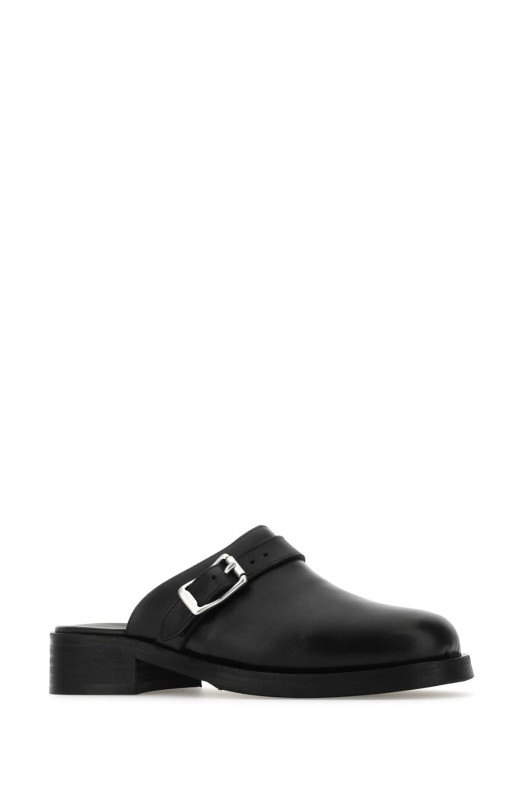 Black leather slippers OUR LEGACY (A2217CVSE)