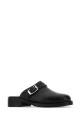Black leather slippers OUR LEGACY (A2217CVSE)