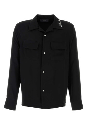 Black polyester shirt Black AMIRI (AMSTCA1097)