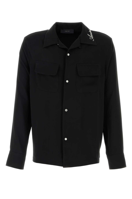 Black polyester shirt Black AMIRI (AMSTCA1097)