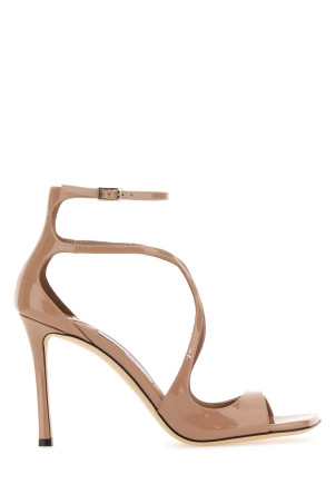 Antiqued pink leather Azia 95 sandals Powdery JIMMY CHOO (AZIA95PAT)