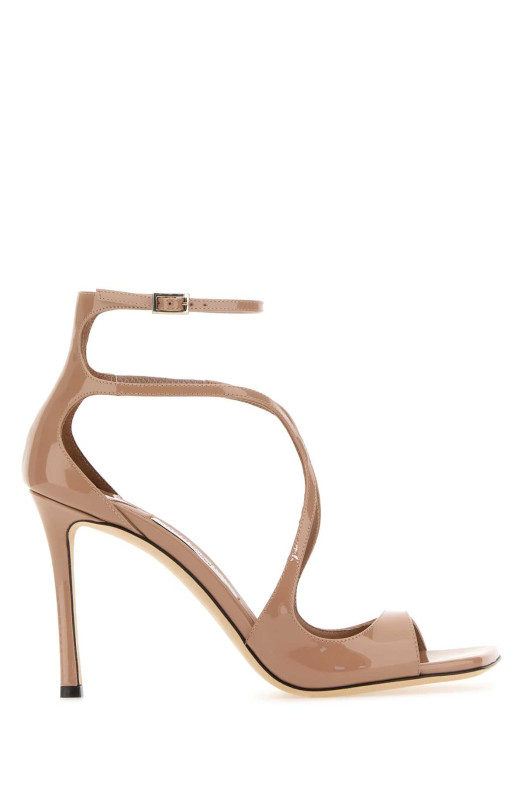 Antiqued pink leather Azia 95 sandals Powdery JIMMY CHOO (AZIA95PAT)