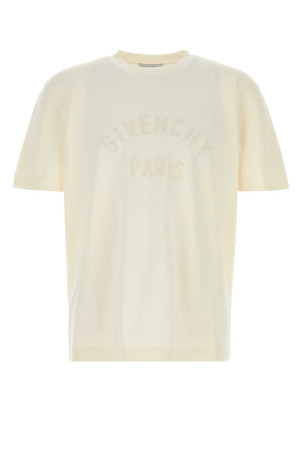 Ivory cotton t-shirt GIVENCHY (BM71PA4YR8)