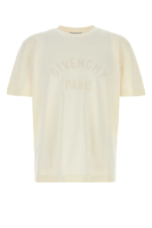 Ivory cotton t-shirt GIVENCHY (BM71PA4YR8)