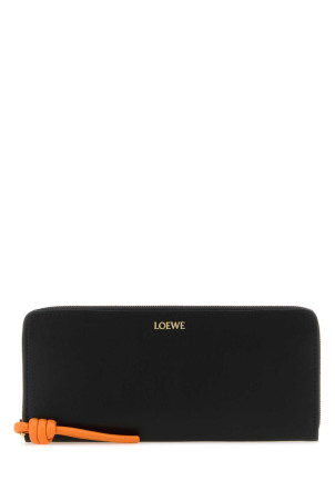 Black leather wallet LOEWE (CEM1G39X01)