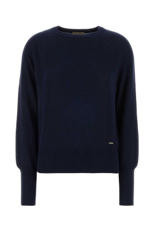 Темно-синій светр з бавовни та модалу WOOLRICH (CFWWKN2037FRUF5037)