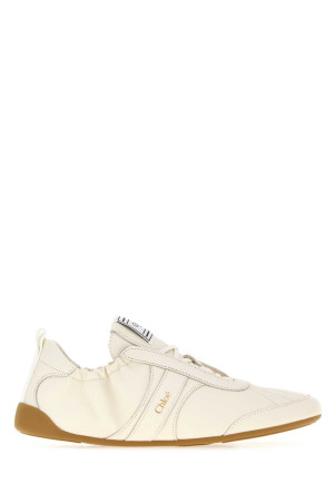 Ivory leather ChloÃ© Kick sneakers CHLOE (CH26A15RYJ)