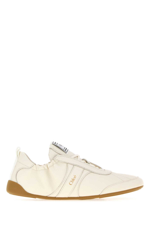 Ivory leather ChloÃ© Kick sneakers CHLOE (CH26A15RYJ)