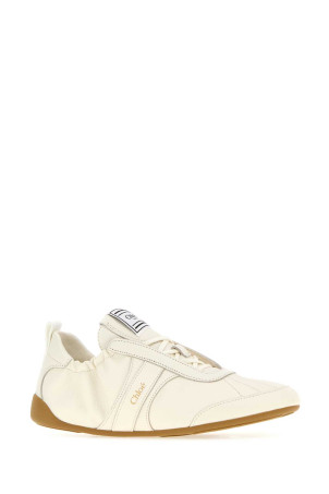 Ivory leather ChloÃ© Kick sneakers CHLOE (CH26A15RYJ)