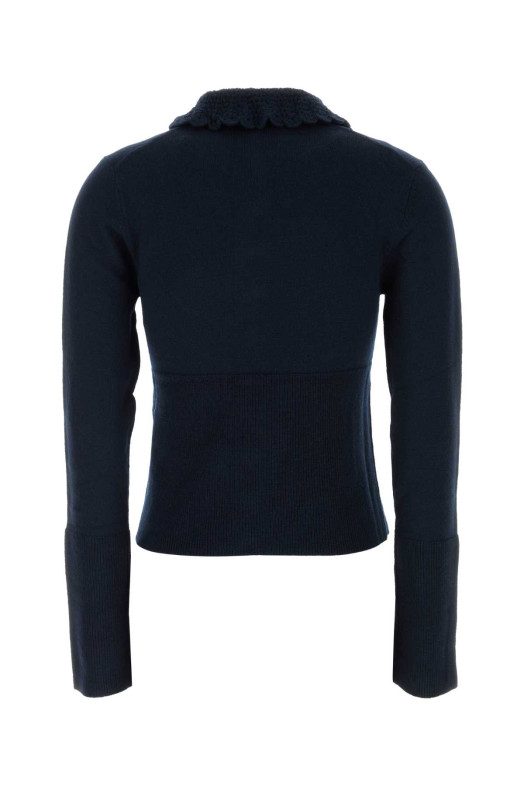 Navy blue wool cardigan CHLOE (CH26AMC16711)