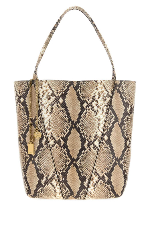 Шоппер Chloé Spin из кожи с принтом CHLOE (CH26AS811S76) CHLOÉ