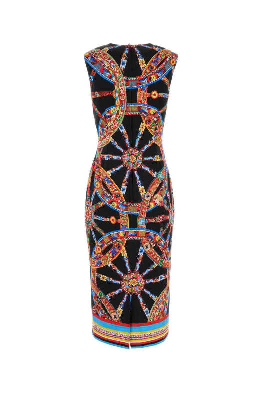 Printed satin dress DOLCE & GABBANA (F6GASTGDDT8)