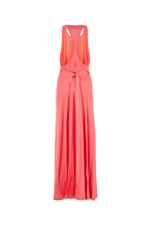 Pink satin long dress FENDI (FDC628ANQ9)