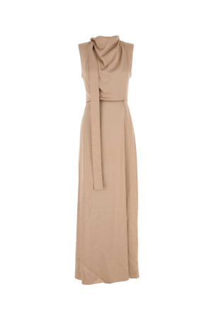 Beige satin long dress FENDI (FDD246ATR0)