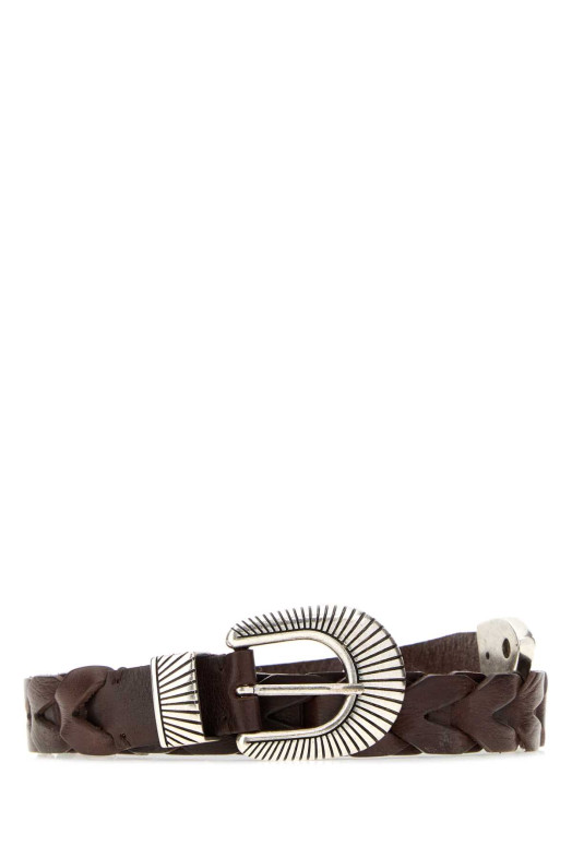 Chocolate leather Juno belt GOLDEN GOOSE DELUXE BRAND (GMA00164A000139)