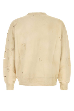 Ivory cotton oversize sweatshirt GOLDEN GOOSE DELUXE BRAND (GUP02713P002635)