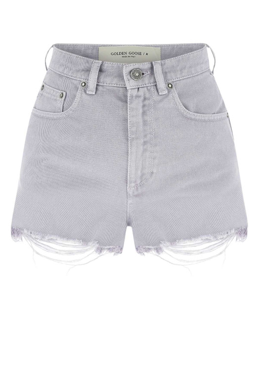 Lilac denim shorts GOLDEN GOOSE DELUXE BRAND (GWP01091P000747)