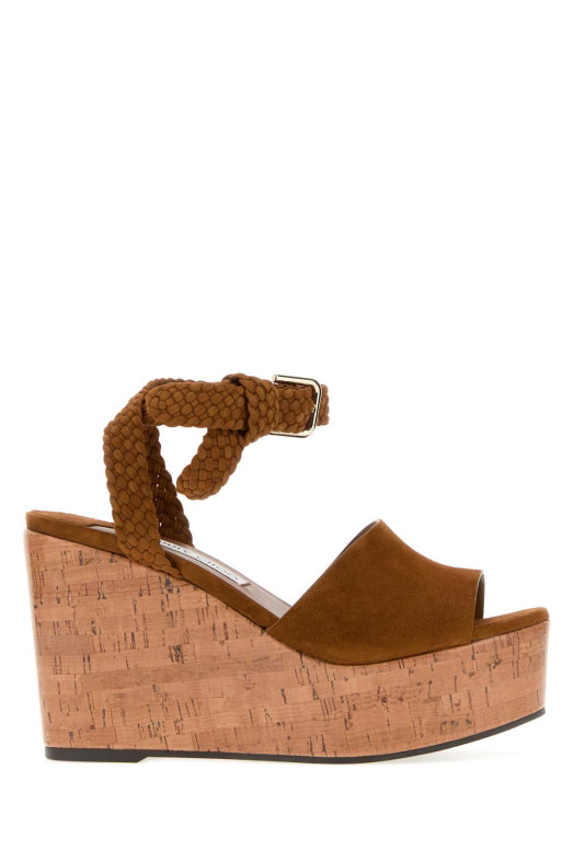 Caramel suede Jori wedge JIMMY CHOO (JORI100ZKF)