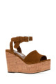 Caramel suede Jori wedge JIMMY CHOO (JORI100ZKF)