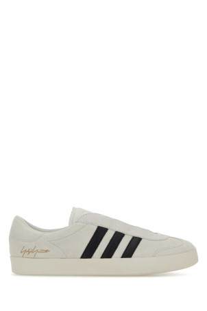 White suede Y-3 Gazelle sneakers Y3 YAMAMOTO (KJ9189)