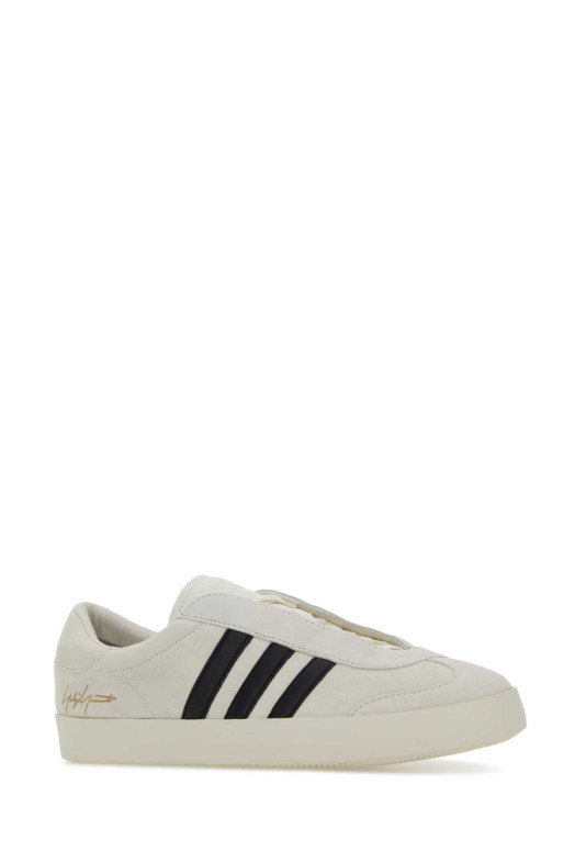 White suede Y-3 Gazelle sneakers Y3 YAMAMOTO (KJ9189)
