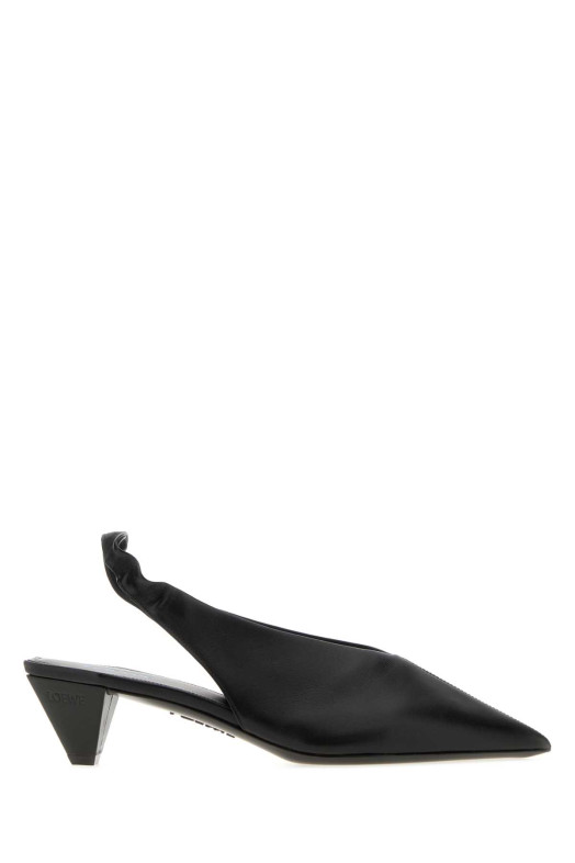 Black leather Origami Cubic pumps Black LOEWE (L815S01XA9)