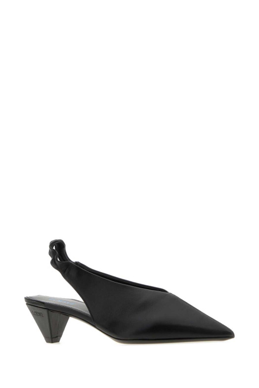 Black leather Origami Cubic pumps Black LOEWE (L815S01XA9)