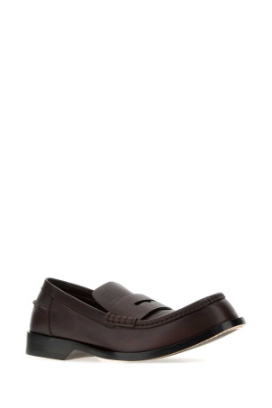 Dark brown leather Bobine loafers LOEWE (M815290X01)