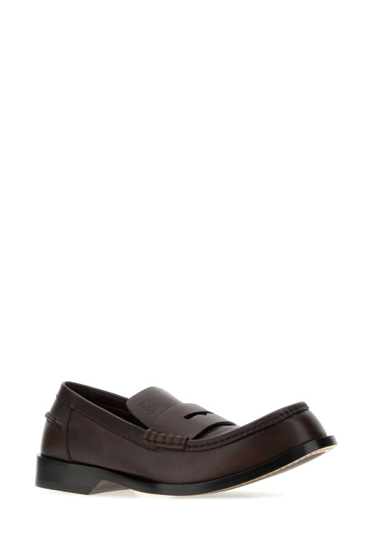 Dark brown leather Bobine loafers LOEWE (M815290X01)
