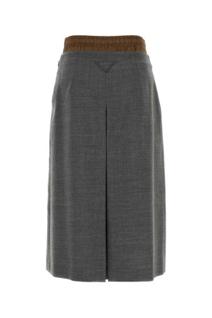 Dark grey wool skirt PRADA (P10A8SOOO6011)