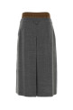 Dark grey wool skirt PRADA (P10A8SOOO6011)