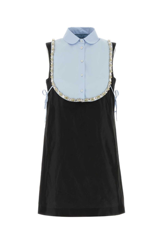 Black taffeta mini dress Black PRADA (P3T00RSOOO120M)