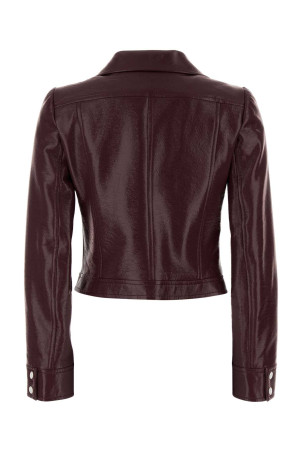 Aubergine vinyl blazer BLUE COURREGES (PERCBL005VY0014)
