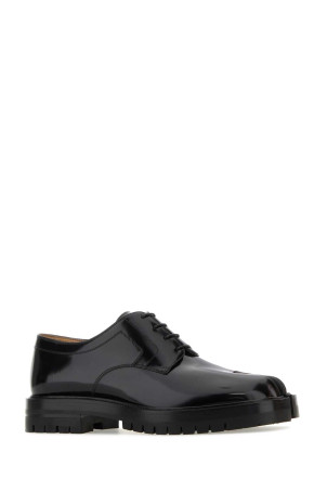 Black leather Tabi lace-up shoes MAISON MARGIELA (S57WQ0188P3827)