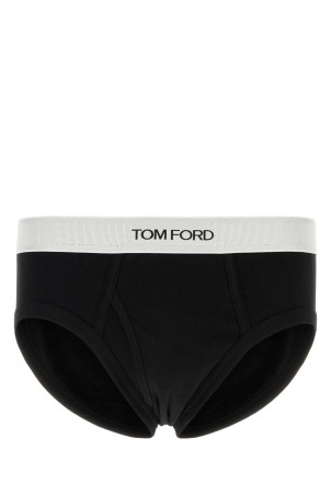 Black stretch cotton brief TOM FORD (T4LC12270)