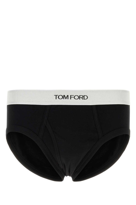 Черные трусы из эластичного хлопка TOM FORD (T4LC12270)