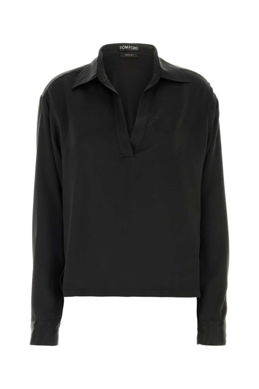 Black satin blouse TOM FORD (TS2144FAX1720)
