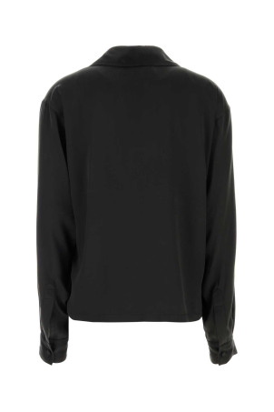 Чорна атласна блузка TOM FORD (TS2144FAX1720)