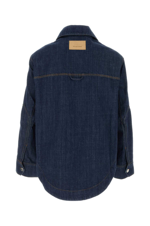 Джинсовая рубашка AMI (UJK899DE0122) AMI PARIS