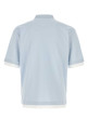 Powder blue piquet polo shirt PRADA (UJN911SWM11868)