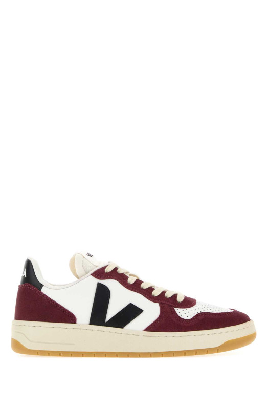 Multicolor leather and suede V-10 sneakers VEJA (VI0220864)