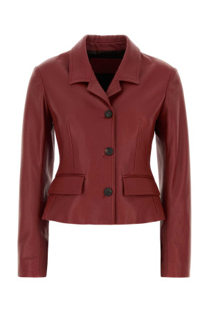 Red leather jacket SALVATORE FERRAGAMO (13I604795820)