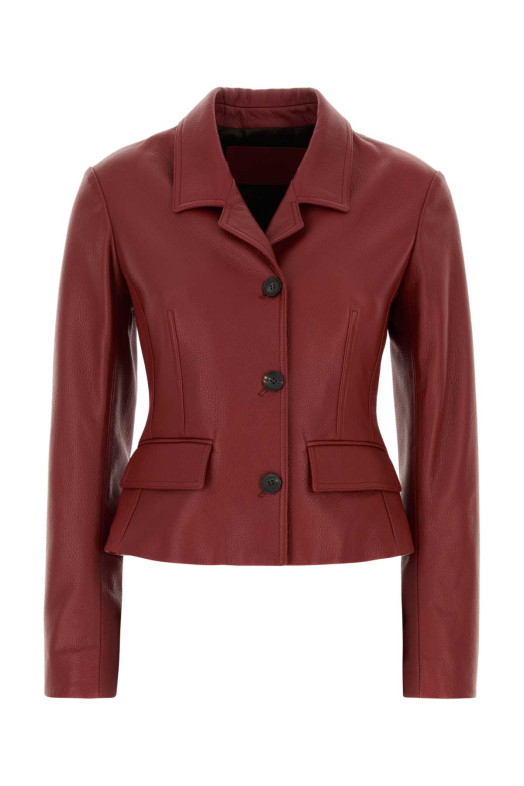 Red leather jacket SALVATORE FERRAGAMO (13I604795820)
